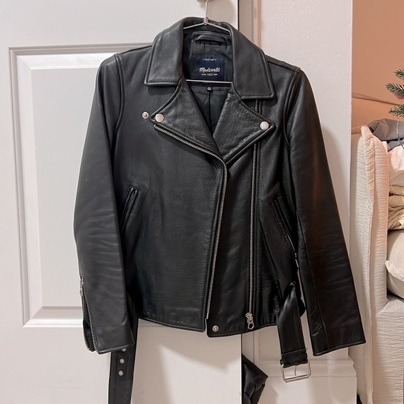 Madewell Ultimate Leather Motorcycle Jacket - Picture 1 of 13